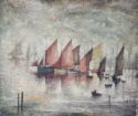 ls lowry sailing boats print