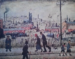 ls lowry view of a town print